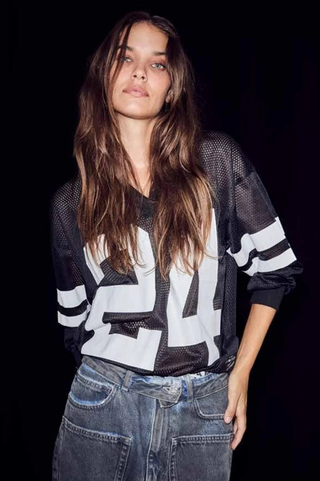 Drift Number Ls Tee Navy