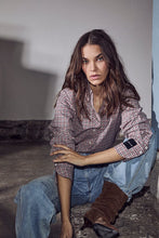 Load image into Gallery viewer, Emilie Check Shirt Iced Rose
