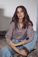 Load image into Gallery viewer, Emilie Check Shirt Iced Rose
