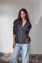 Hlaða mynd inn í gallerískoðara, Enna Waist Blazer Antracit
