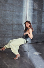 Load image into Gallery viewer, Evita Crop Harem Pant Pale Yellow
