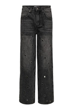 Load image into Gallery viewer, Eyelet Patch Jeans Stone
