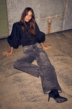 Load image into Gallery viewer, Eyelet Patch Jeans Stone
