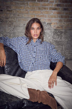 Load image into Gallery viewer, Isolde Check Shirt Blue
