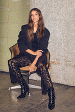 Load image into Gallery viewer, Lace Jeans Black
