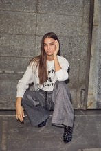 Hlaða mynd inn í gallerískoðara, Michelle Check Tailor Tie Pants Grey
