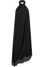 Load image into Gallery viewer, Naomi Asym Halter Dress Black
