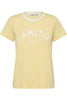 Neckline Logo Tee Pale Yellow