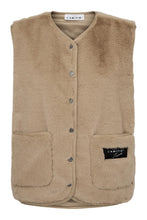 Load image into Gallery viewer, New Fur Tech Vest Beige
