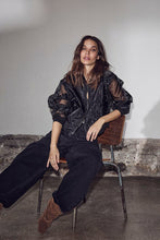 Load image into Gallery viewer, Organza Bomber Black
