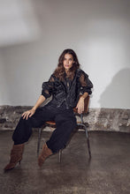Load image into Gallery viewer, Organza Bomber Black
