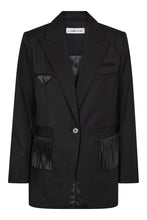 Hlaða mynd inn í gallerískoðara, Premiere Fringe Blazer Black
