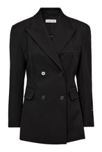 Load image into Gallery viewer, Premiere Waist Fit Blazer Black

