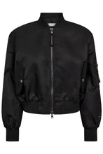 Load image into Gallery viewer, Sally Crop Bomber Black
