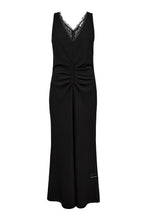 Hlaða mynd inn í gallerískoðara, Satari Lace Gather Dress Black
