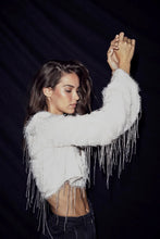 Hlaða mynd inn í gallerískoðara, Sequin Fringe Blouse Pearl
