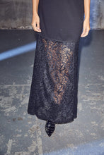 Load image into Gallery viewer, Summer Lace Tee Dress Black
