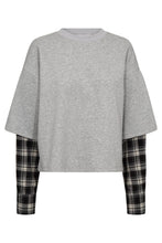 Load image into Gallery viewer, Sweat LS Shirt MIX Grey Melange
