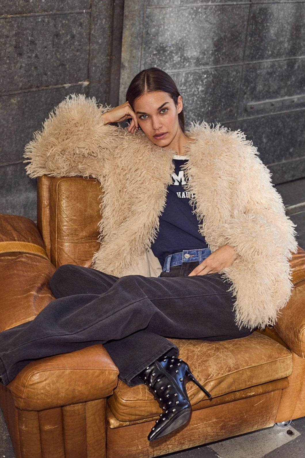 Tibet Fur Jacket Off White
