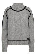 Load image into Gallery viewer, Toby Hem Line Knit Light Grey Melange
