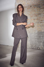 Hlaða mynd inn í gallerískoðara, Waist Fit Check Blazer Mocca
