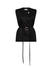 Load image into Gallery viewer, X Buckle Vest Black
