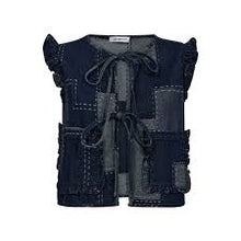 Load image into Gallery viewer, Stitchycc denim vest - denim blue
