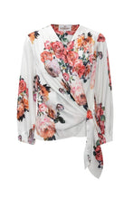 Load image into Gallery viewer, Elena Blouse Fiori Blanc
