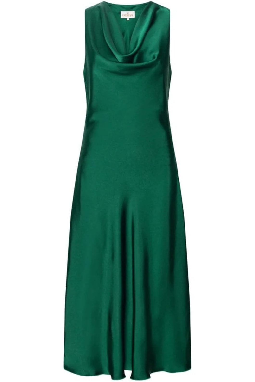 Flow Dress Semi Rich Pine Green
