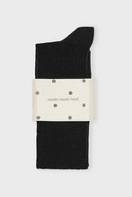 Load image into Gallery viewer, Knee Rib Socks Black
