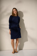 Load image into Gallery viewer, Cami Skirt Terry Dark Navy
