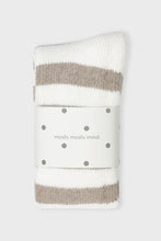 Load image into Gallery viewer, Polar Socks Stripe Ecru Taupe
