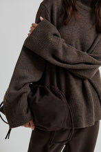 Hlaða mynd inn í gallerískoðara, Alpha Knit T Neck Brown Melange
