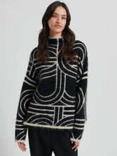 Load image into Gallery viewer, Signa Knit T Neck Black
