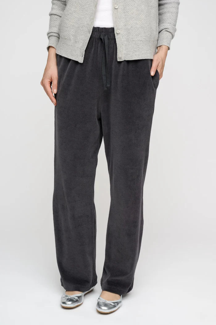 Sonja Pants Velvet Dark Grey